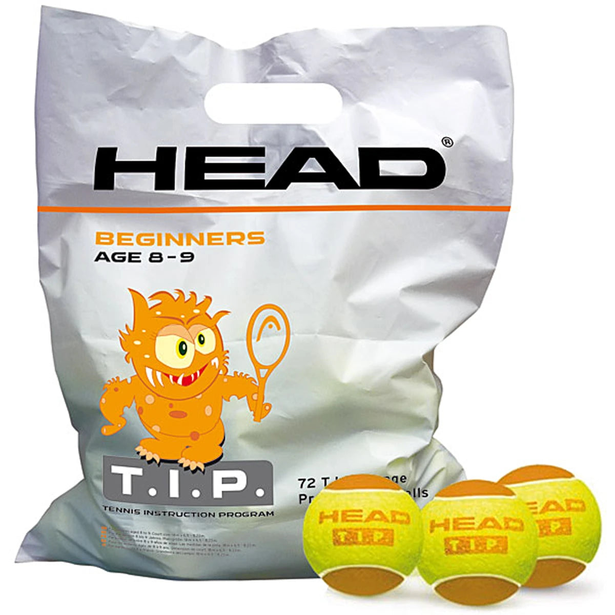Zakjes van 72 Head Tip Orange Ballen