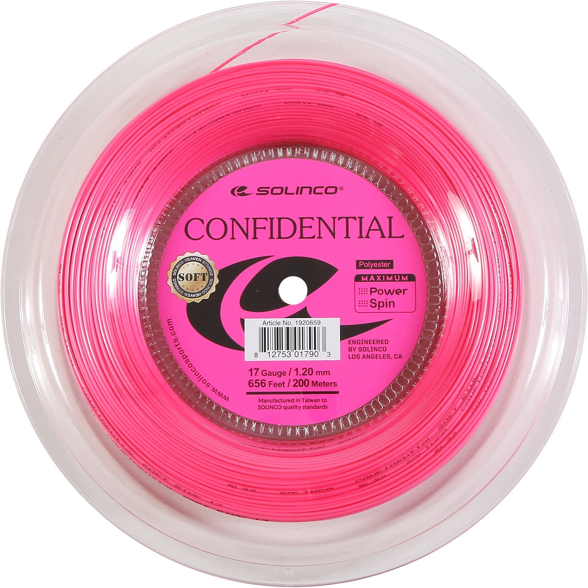 Spoel Solinco Confidential Soft Pink (200 Meter)