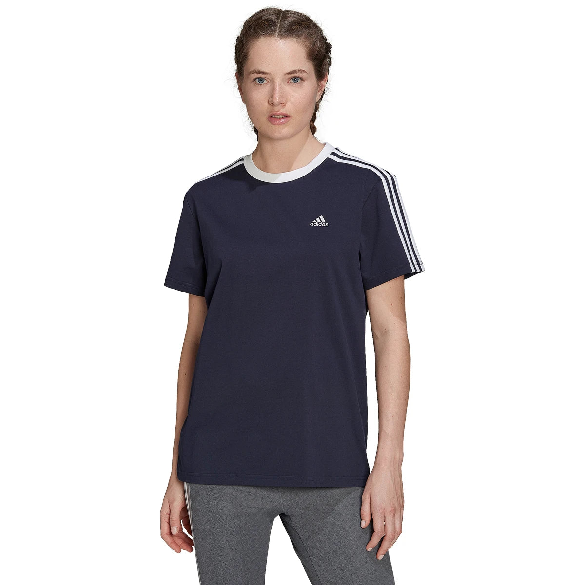 T-shirt adidas Dames 3 Strepen Regular