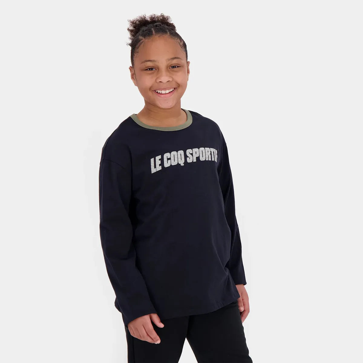 T-Shirt Le Coq Sportif Junior Lange Mouwen Grafisch