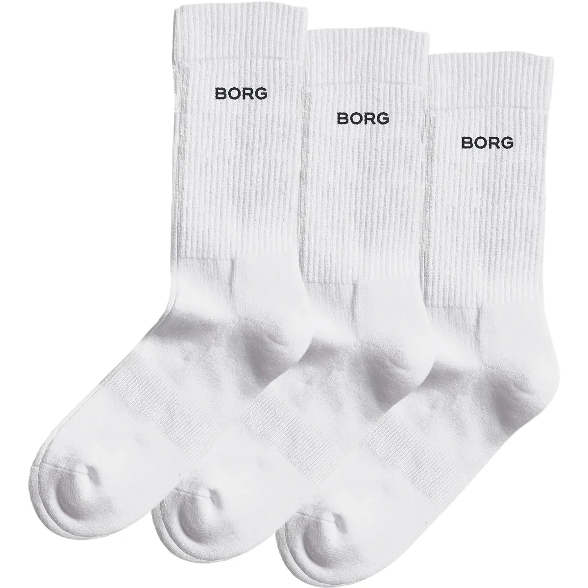 3 Paar Bjorn Borg Essential Logo Side Sokken (Mid)