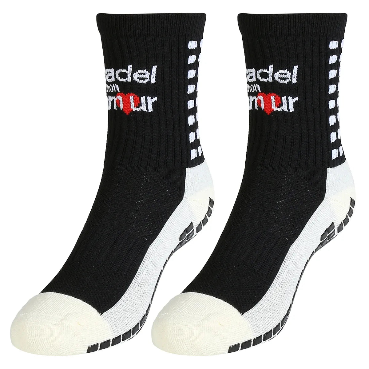 2 Paar Anti-Slip Padel Sokken Mon Amour One Size (Mid)