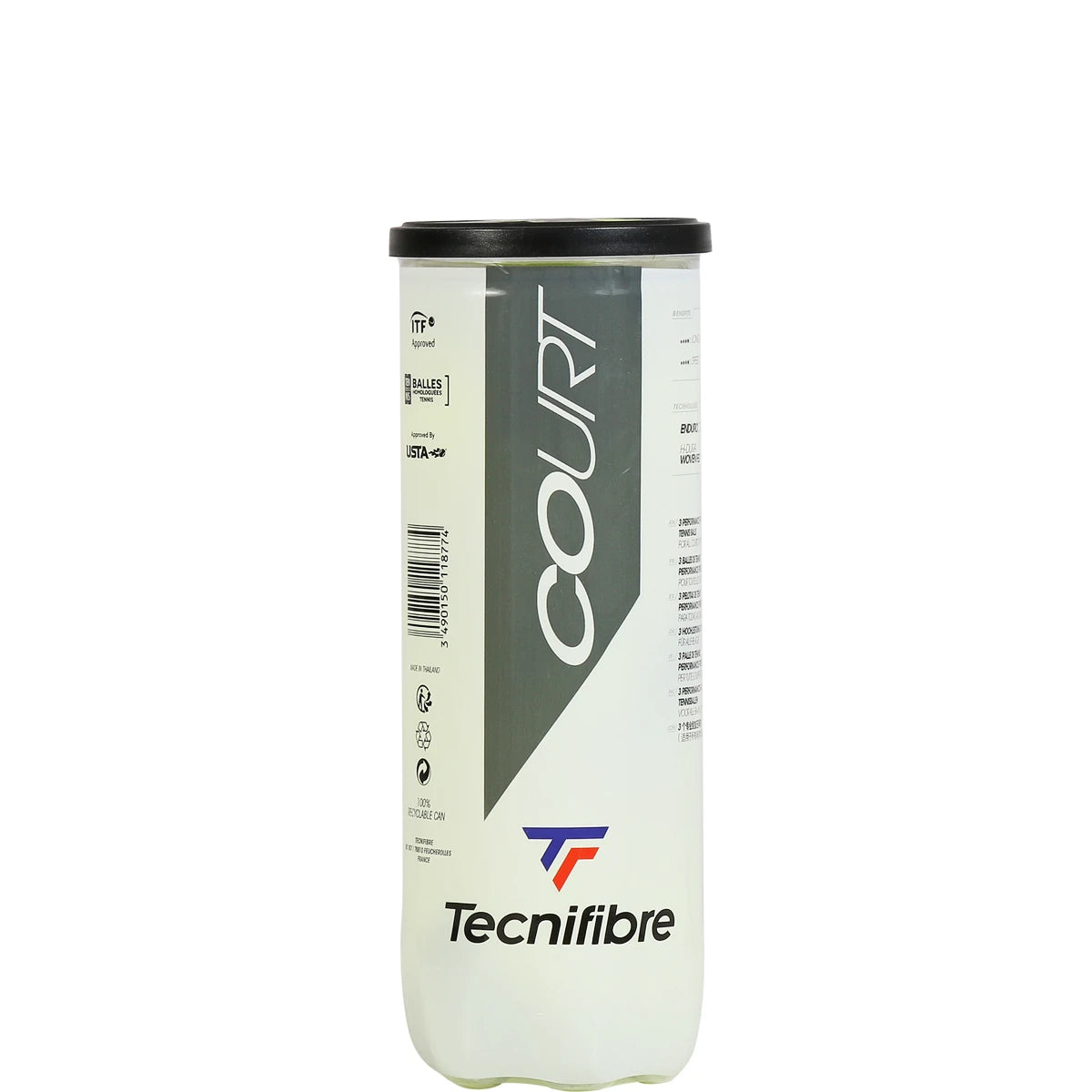 Tube van 3 Tecnifibre Court Ballen