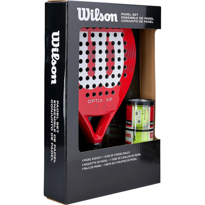 Wilson Padelracket Set + Bus Optix Xp Ballen