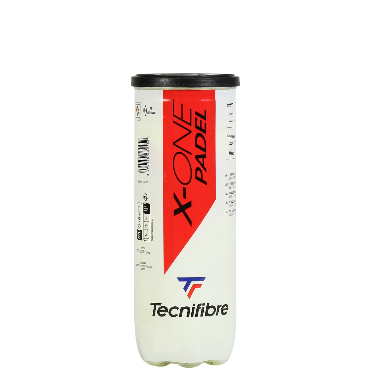 Tube van 3 Tecnifibre X-One Padelballen
