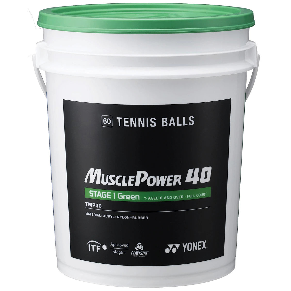 Vat van 60 Yonex Tmp-40 Groene Ballen