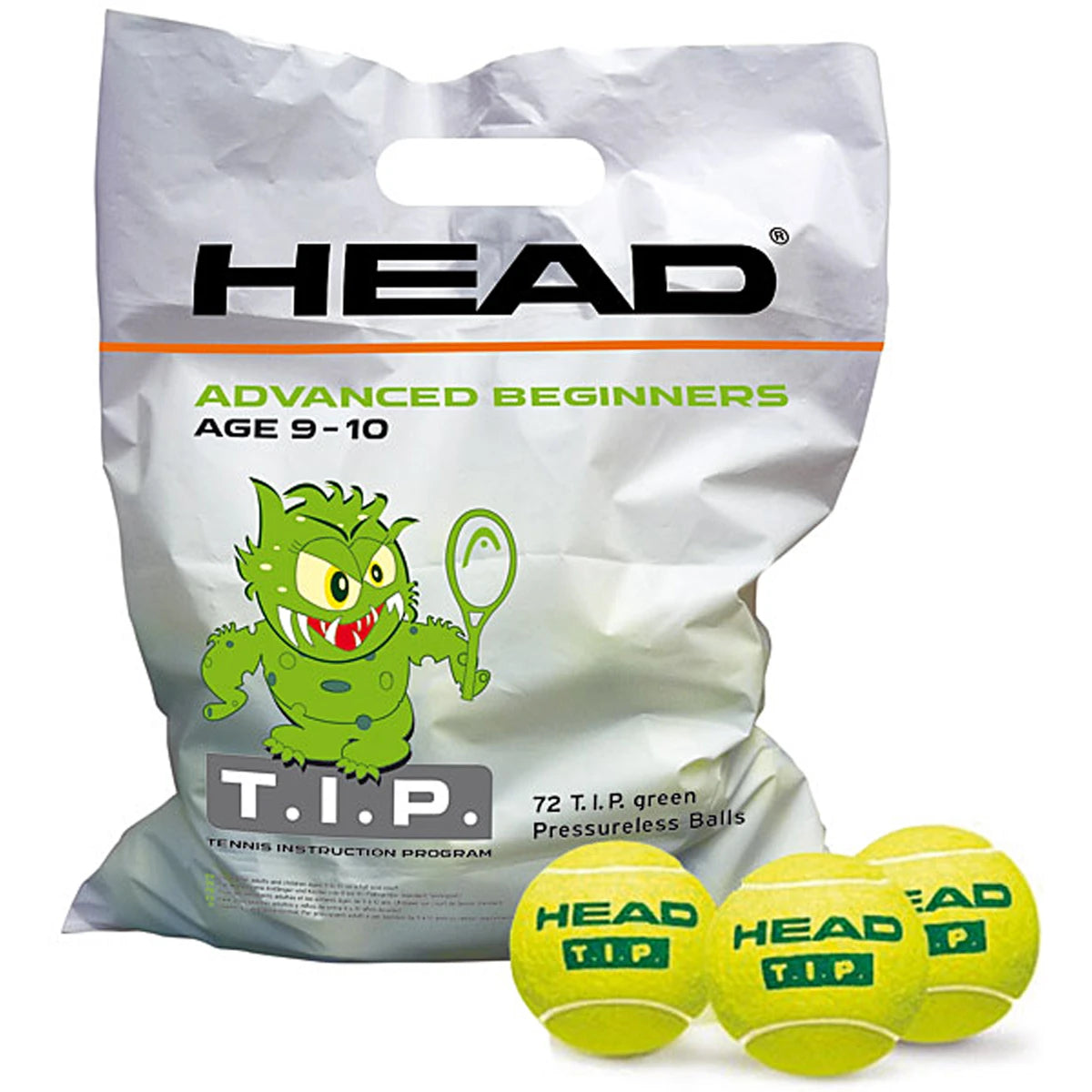 Zakjes van 72 Head Tip Green Ballen