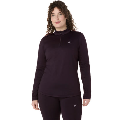 T-Shirt Asics Dames Core Lange Mouwen 1/2 Ritssluiting