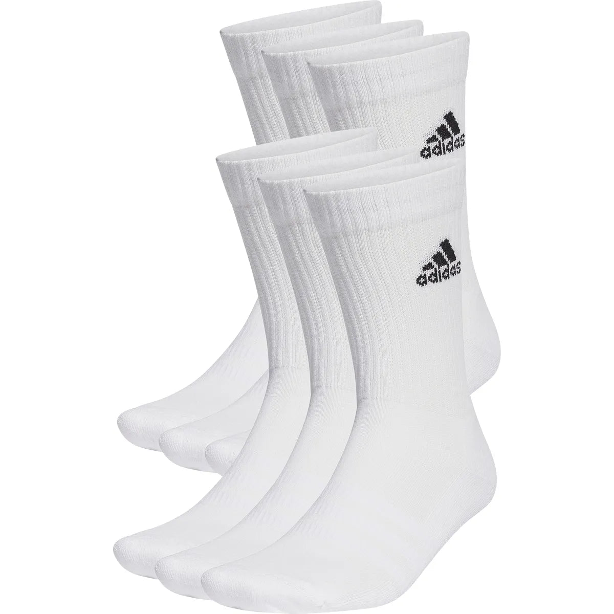 6 Paar adidas Crew Logo Sokken (Mid)