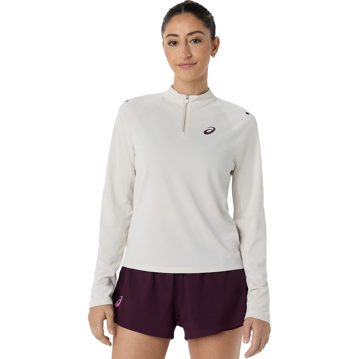 T-Shirt Asics Dames Match 1/2 Zip