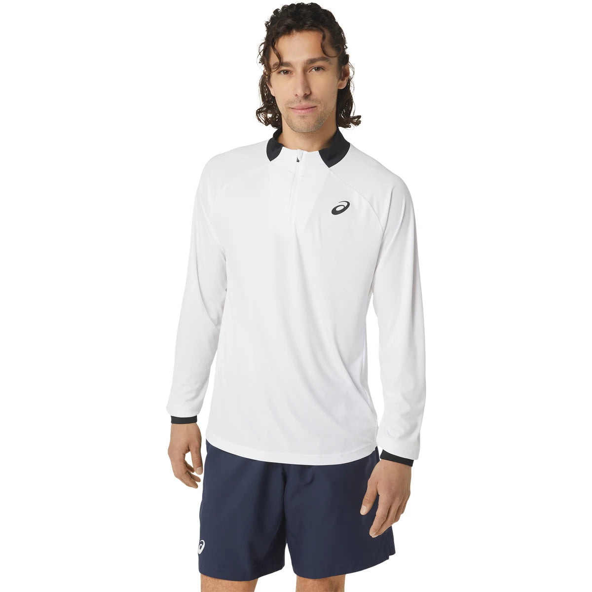 T-shirt Asics Court Lange Mouwen 1/2 Ritssluiting