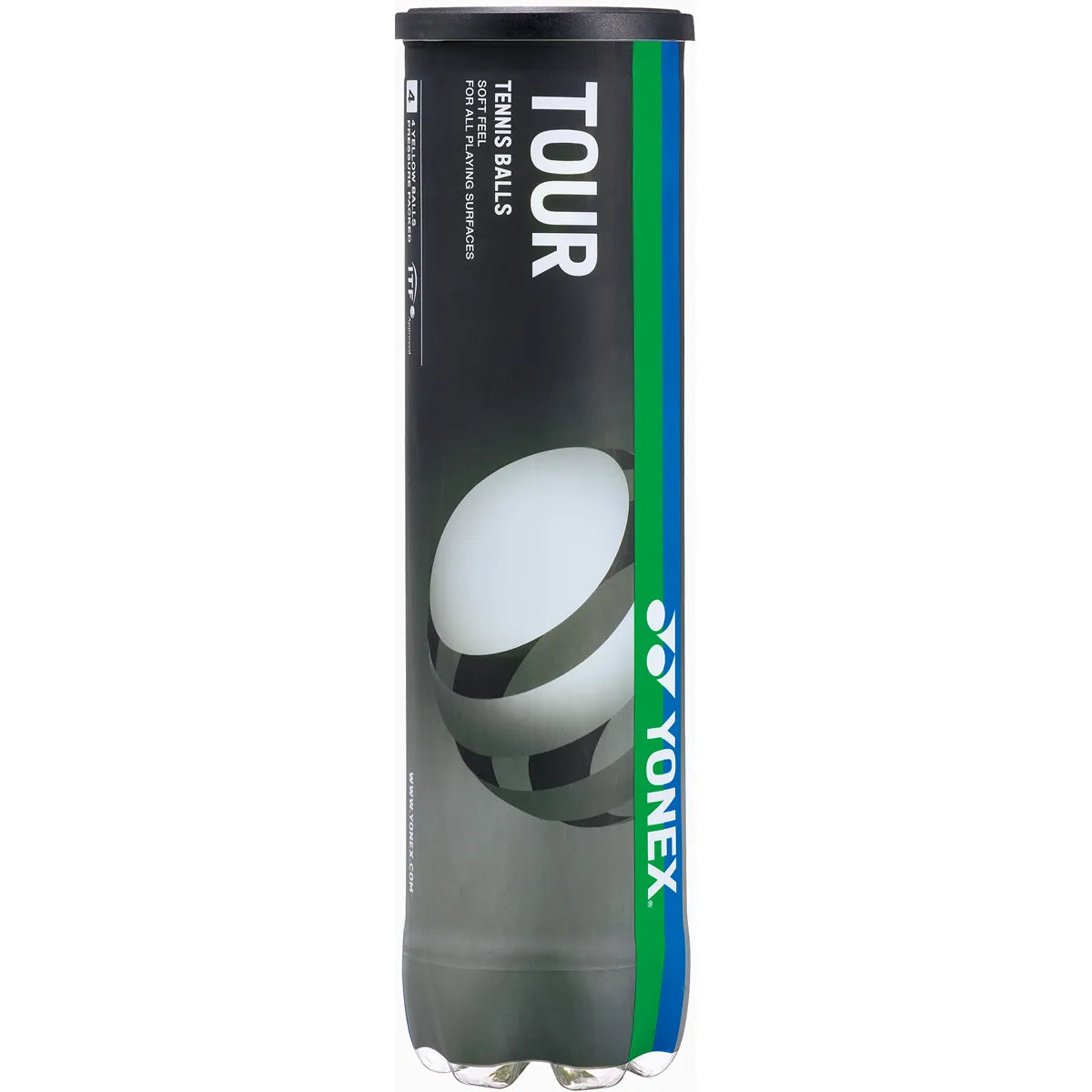 Tube van 4 Yonex Tournament ballen