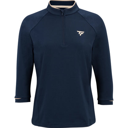 Sweater Tecnifibre Dames Thermo Zip 3/4 Mouw Marine