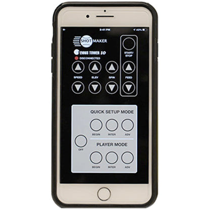 Ballenmachine Tutor Plus Player op Batterij-Tele Mobiel