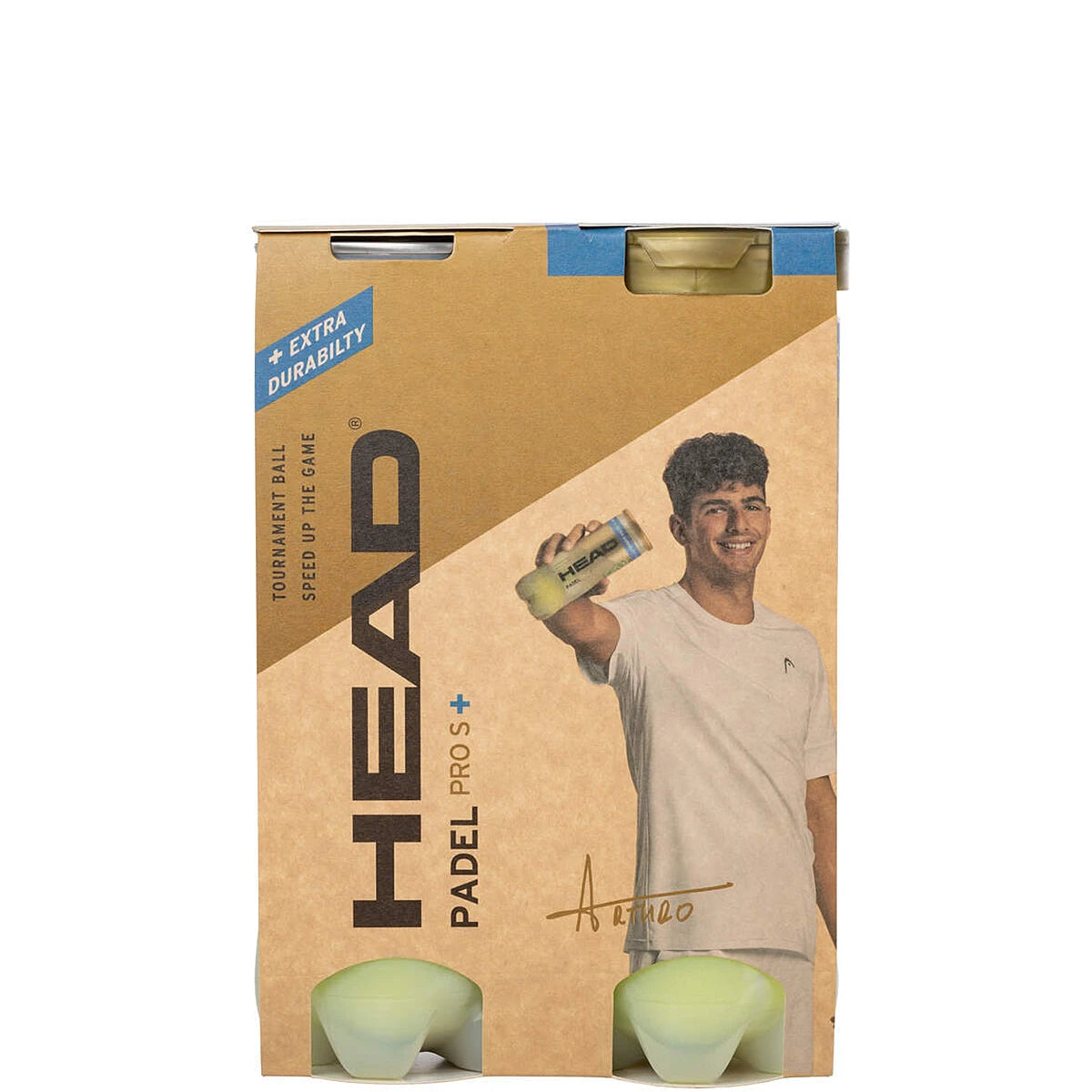 Pack van 2 Tubes van 3 Head Padel Pro S+ Ballen