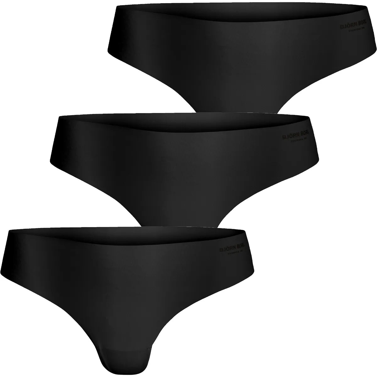 Pack 3 Bjorn Borg Dames Slipjes Invisible Thong