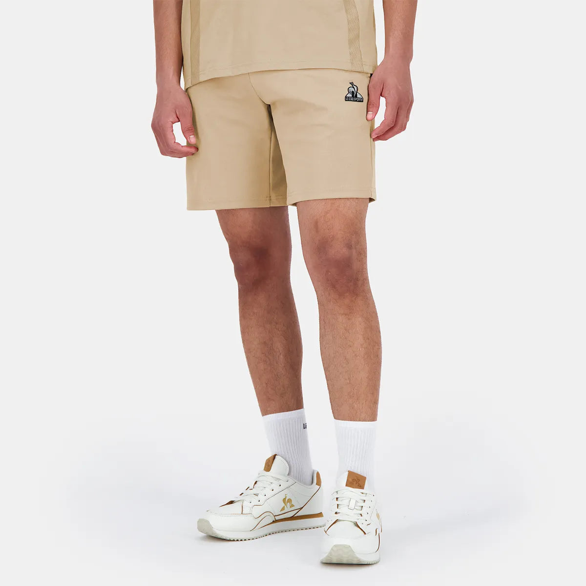 Short Le Coq Sportif Zilver
