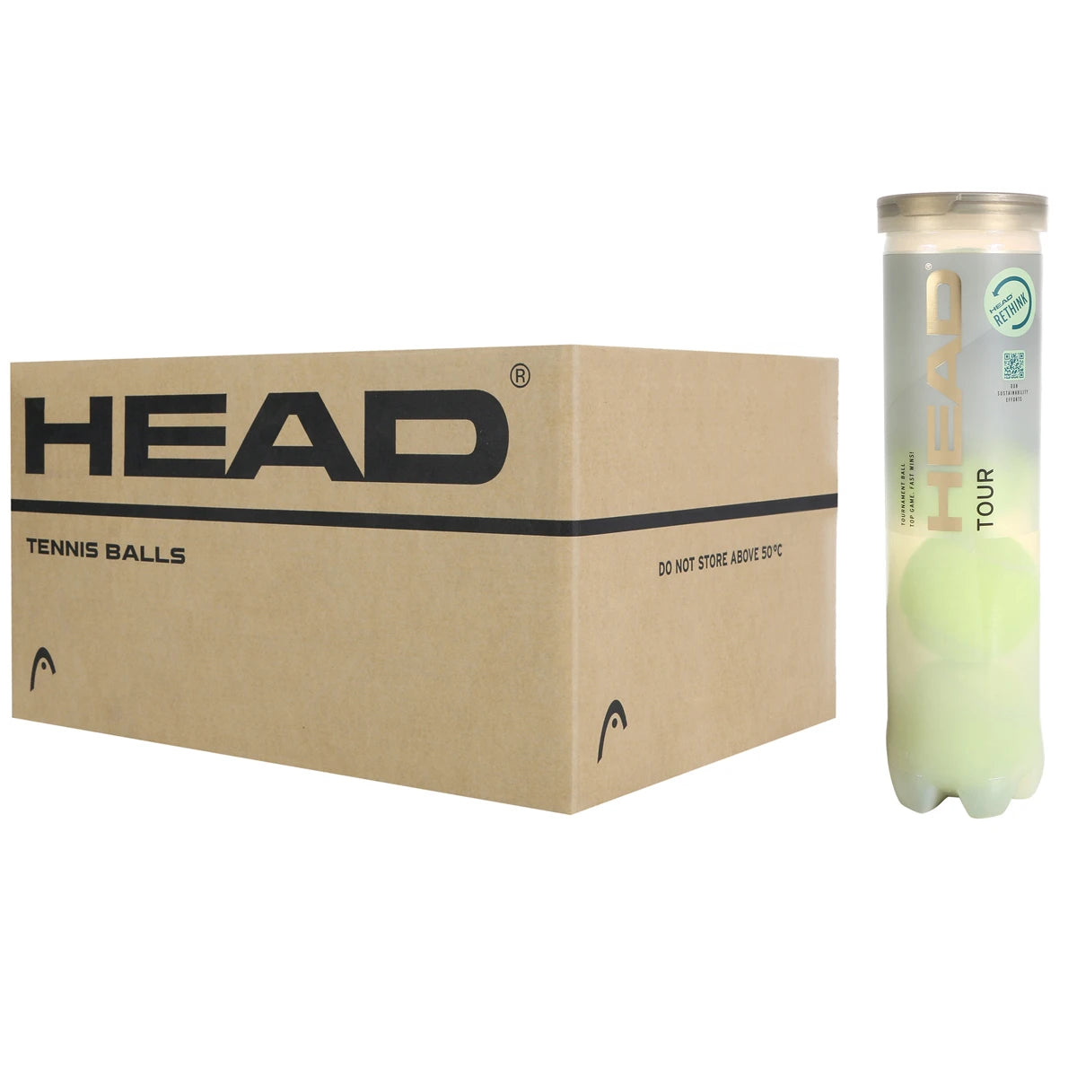 Doos met 18 Tubes van 4 Head Tour Ballen