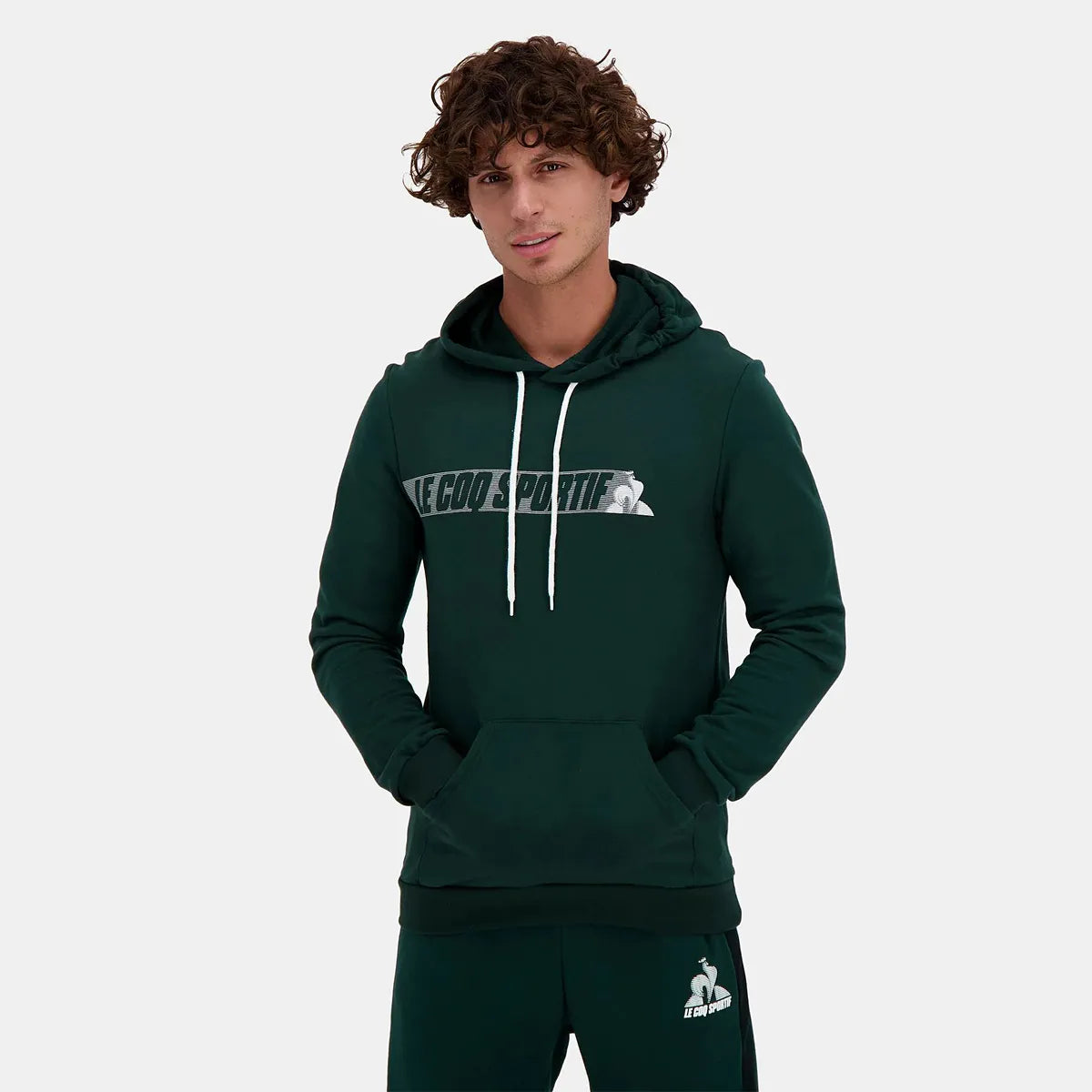 Sweater Le Coq Sportif Contemporain Met Capuchon