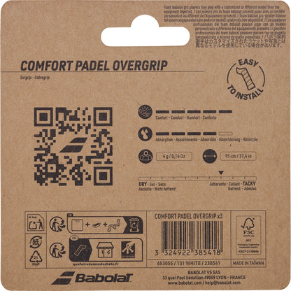 Overgrips Babolat Comfort Padel X3