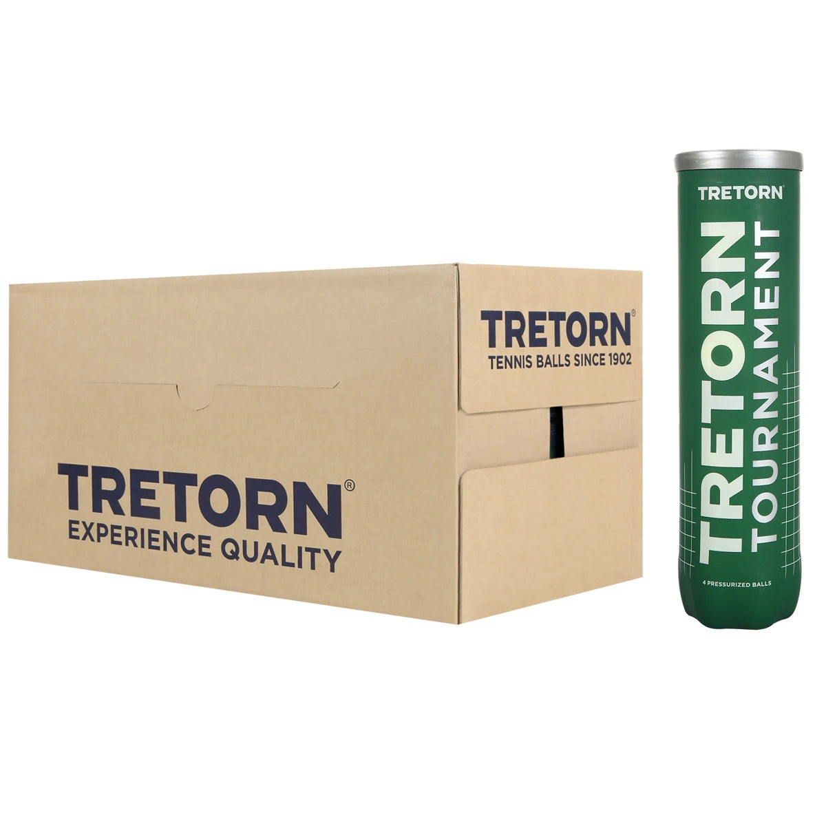 Doos met 18 Tubes van 4 Tretorn Tournament Ballen