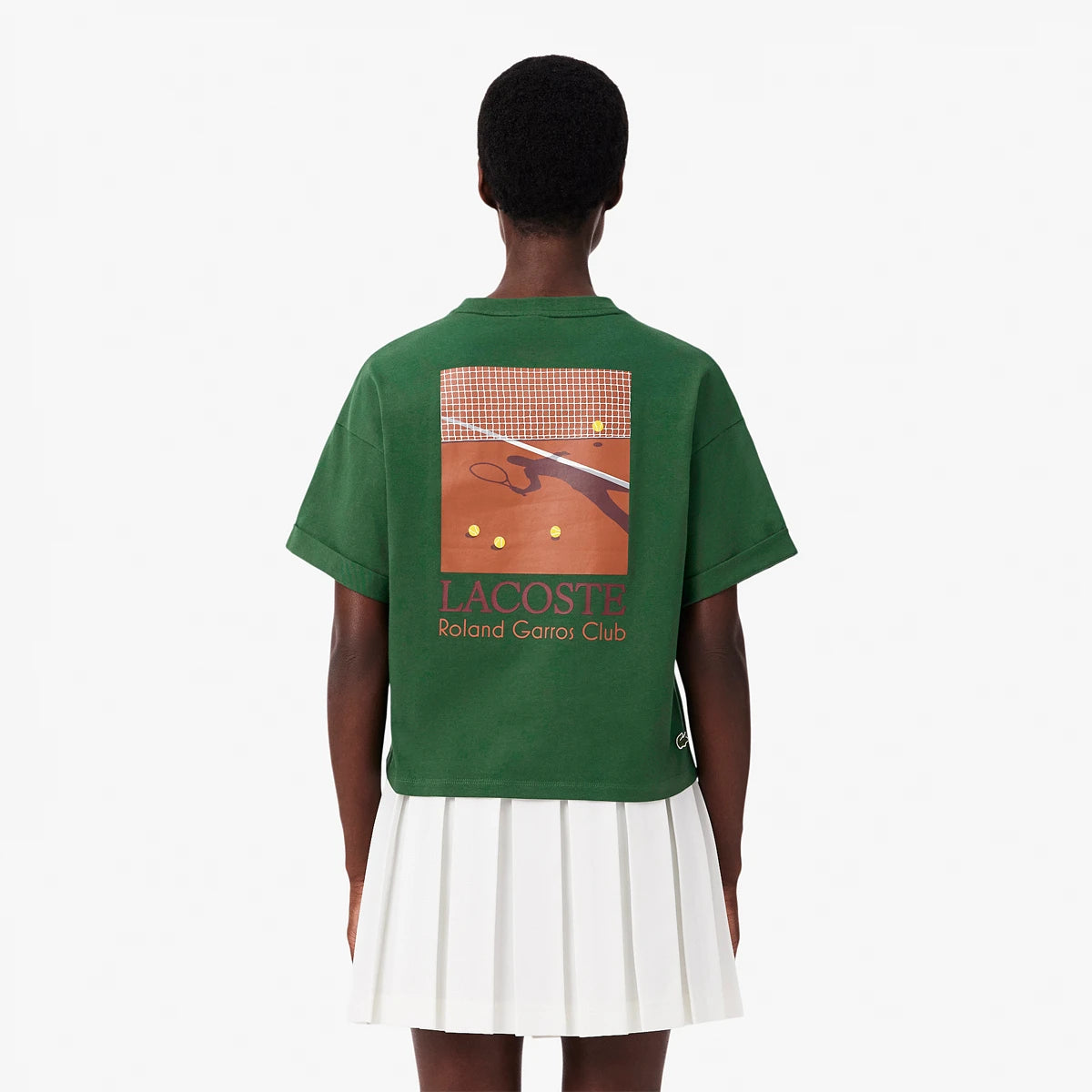 T-Shirt Lacoste Dames Roland Garros Grafisch