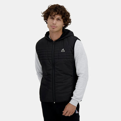 Pufferjas Le Coq Sportif Mouwloos met Capuchon Hybride