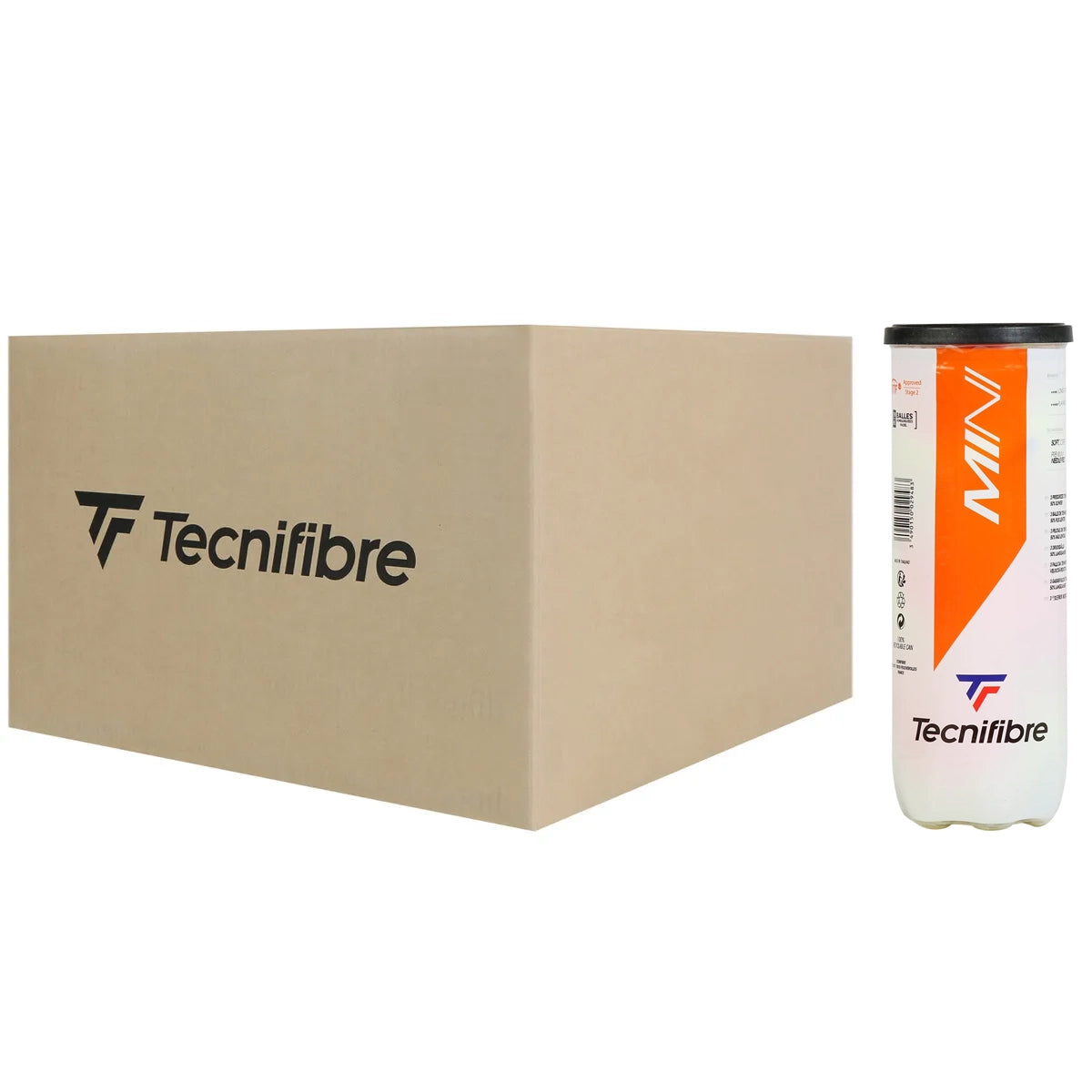 Doos van 24 Tubes met 3 Tecnifibre Mini Tennisballen