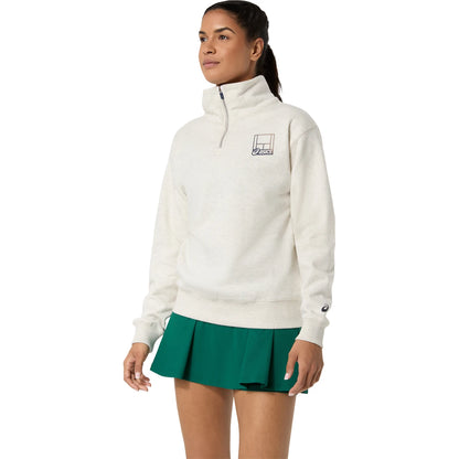 Sweater Asics Dames Kort Graphic 1/2 Ritssluiting