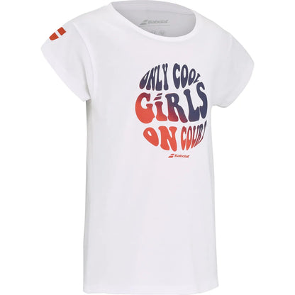 T-shirt Babolat Junior Meisje Exercise Katoen