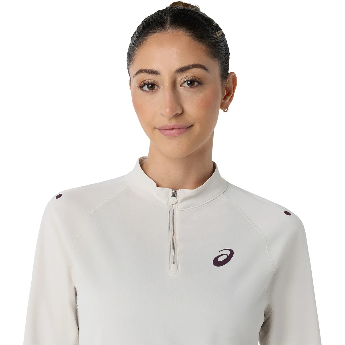 T-Shirt Asics Dames Match 1/2 Zip