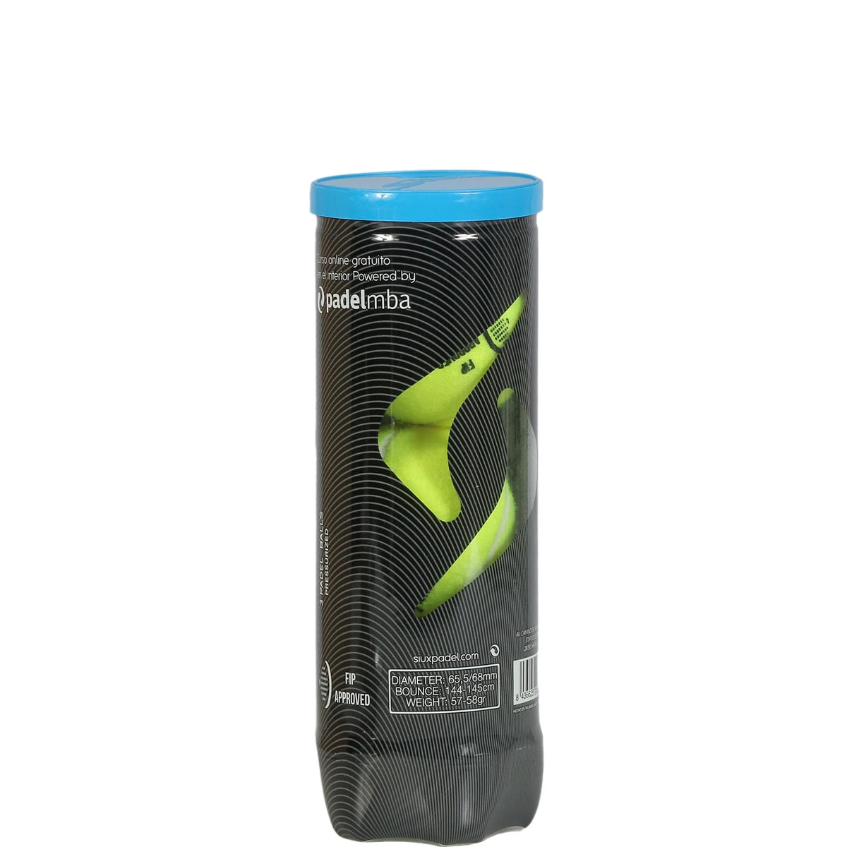 Kartonnen doos met 24 Tubes van 3 Siux Neo Speed Padelballen