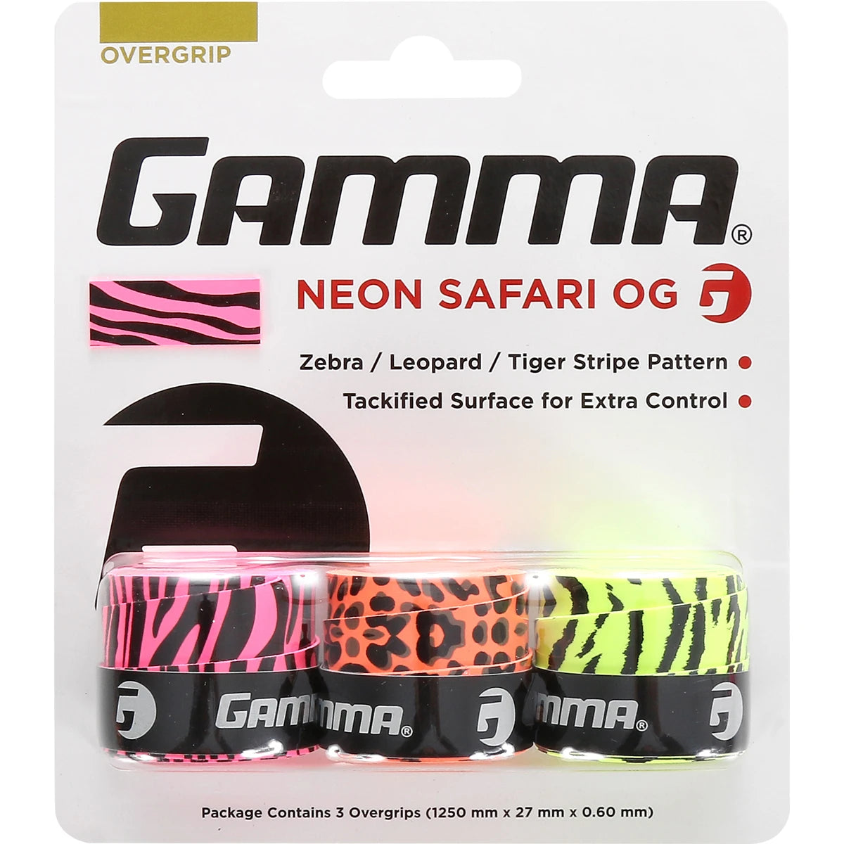 Overgrips Gamma Neon Safari X3
