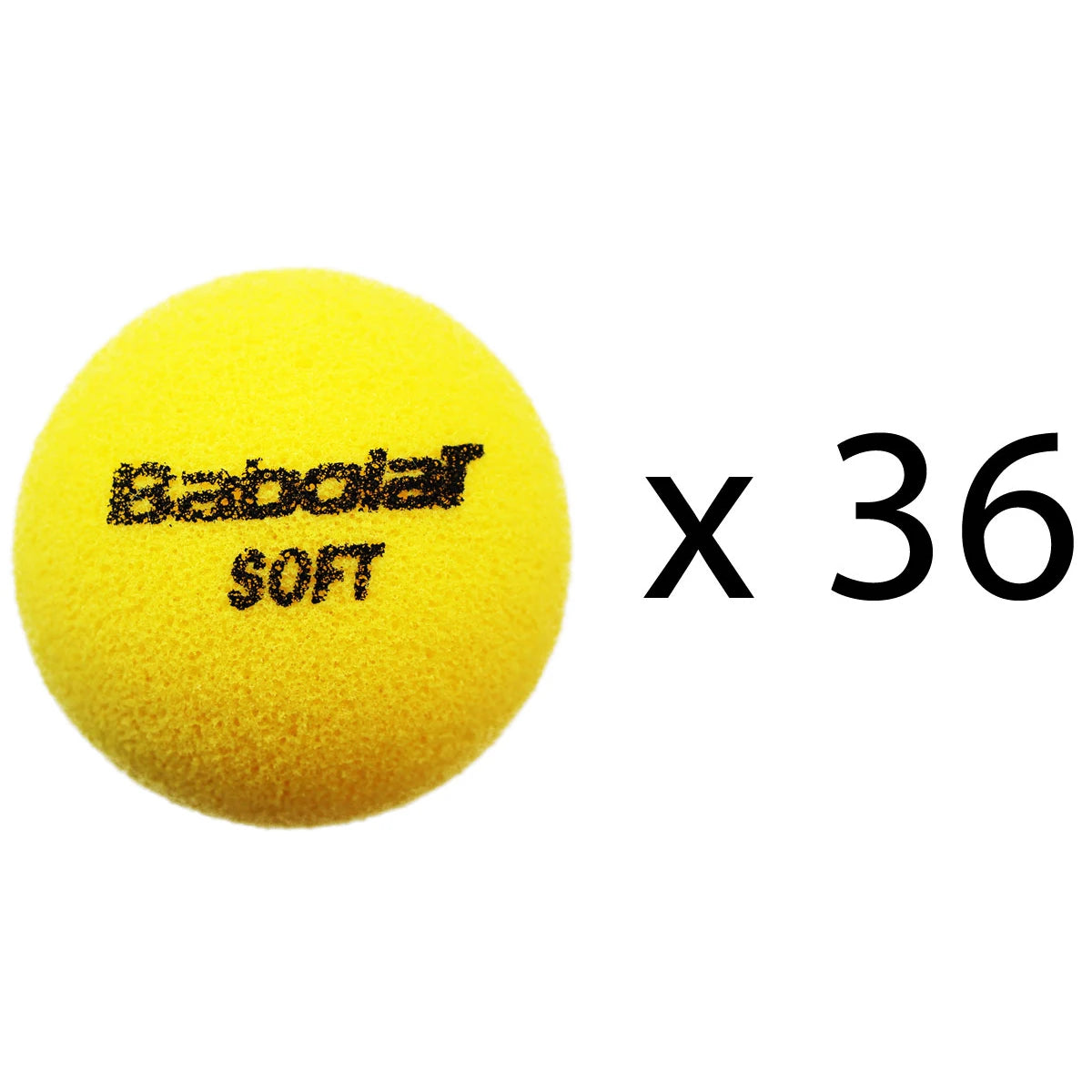 Zakje van 36 Babolat Soft Foam Ballen
