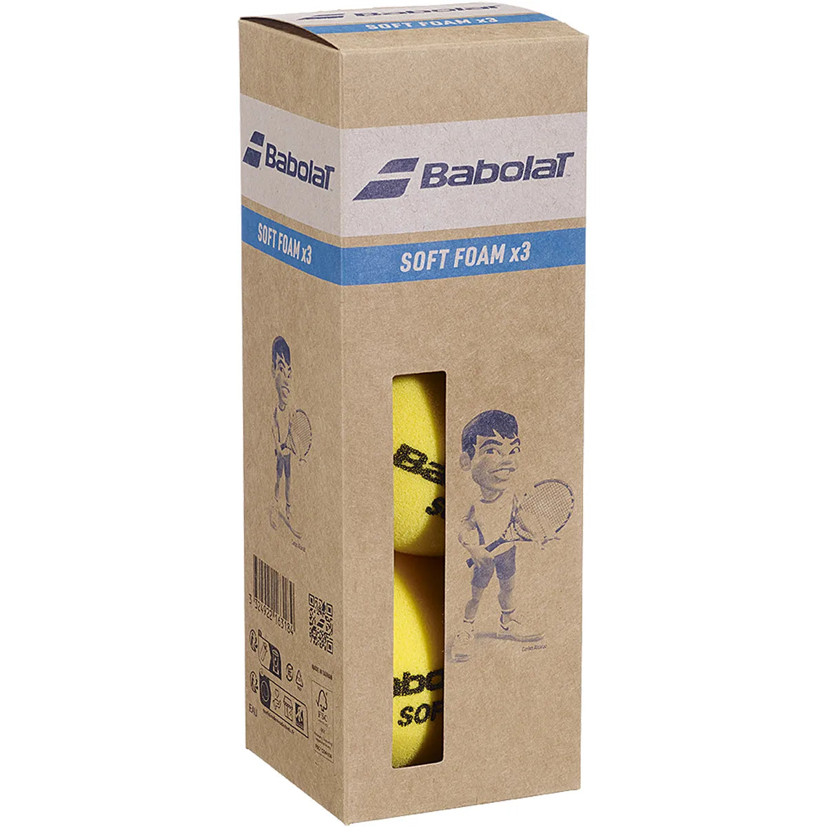 Zakje 3 Babolat Soft Foam ballen