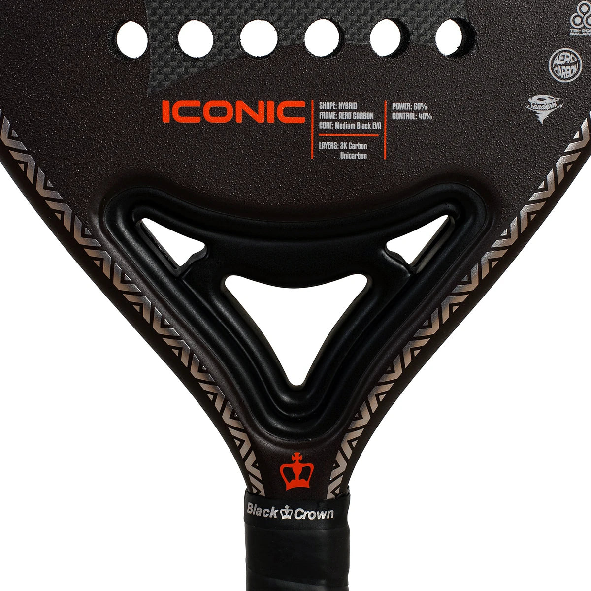 Padelracket Black Crown Iconic