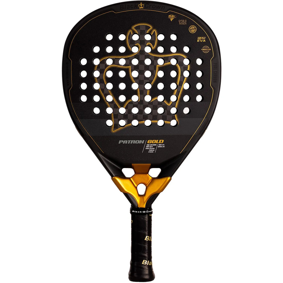 Padelracket Black Crown Patron Gold