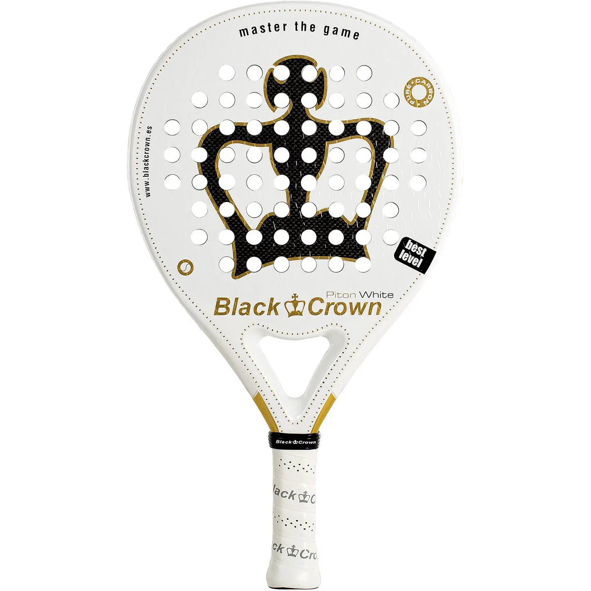Padelracket Black Crown Piton White