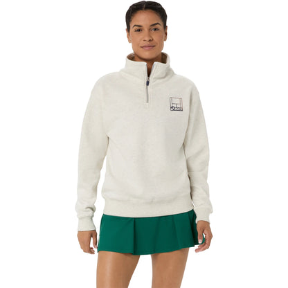 Sweater Asics Dames Kort Graphic 1/2 Ritssluiting