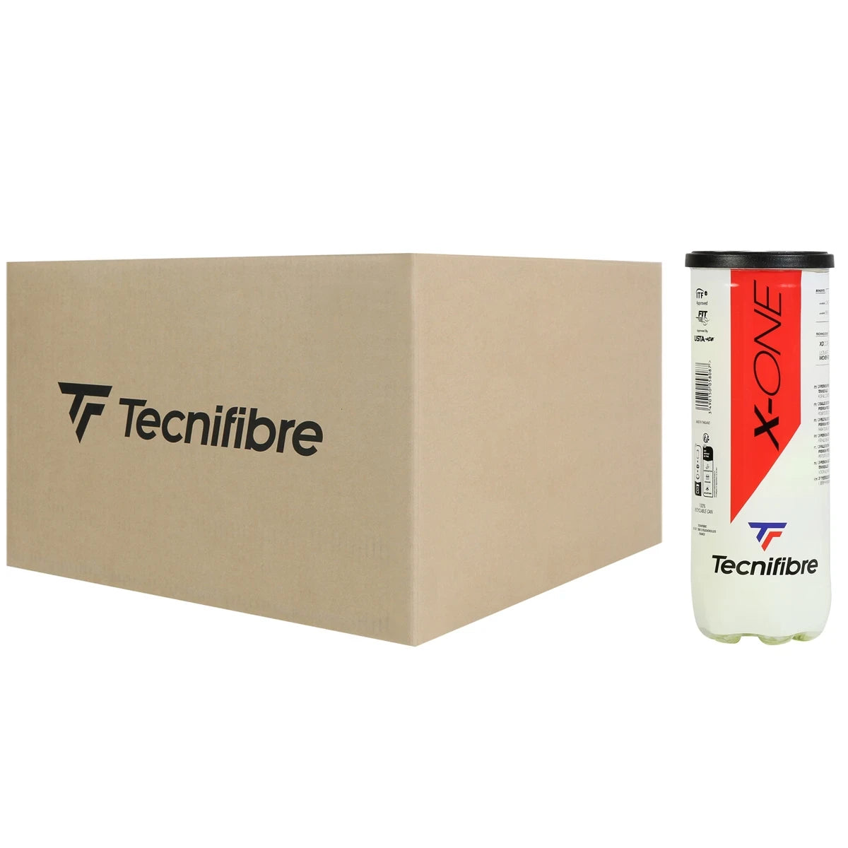 Doos van 36 Tubes met 3 Tecnifibre X One ballen
