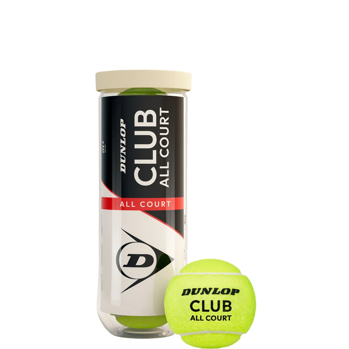 Tube van 3 Dunlop Club All Court ballen