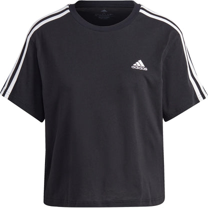 T-Shirt adidas Dames 3 Strepen Crop Top