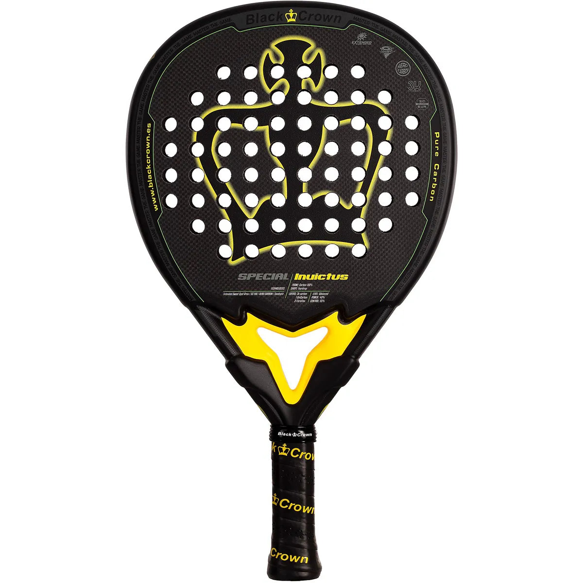 Padelracket Black Crown Special Invictus