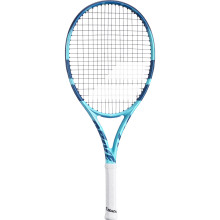 BABOLAT PURE DRIVE JUNIOR 26 LICHTBLAUW (250 GR) RACKET (BESPANNEN)