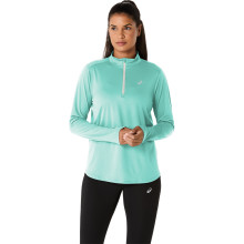 ASICS DAMES T-SHIRT MET 1/2 RITS EN LANGE MOUWEN