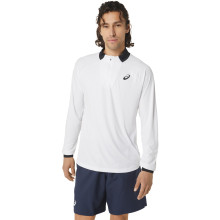 ASICS COURT T-SHIRT LANGE MOUWEN MET HALVE RITS