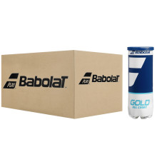 DOOS MET 24 TUBES VAN 3 BABOLAT GOLD ALL COURT BALLEN
