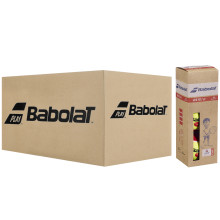 DOOS MET 24 TUBES VAN 3 BABOLAT RODE VILTBALLEN
