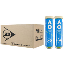 DUNLOP AUSTRALIAN OPEN DOOS MET 9 DUOVERPAKKINGEN VAN 4 BALLEN