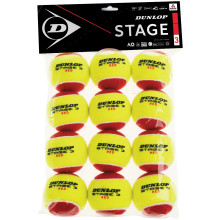 DUNLOP MINI TENNIS STAGE 3 (ZAK MET 12 TENNISBALLEN)